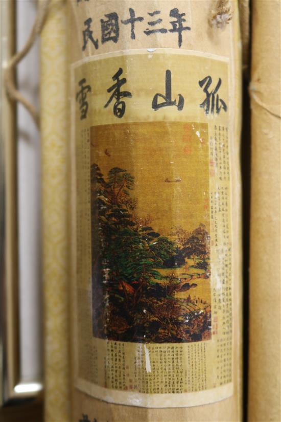 Eight Chinese scroll pictures